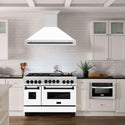 ZLINE Autograph Edition 48 in. Stainless Steel Range Hood with White Matte Shell and Handle (8654STZ-WM48)-Range Hoods- ZLINE Kitchen and Bath
