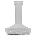 ZLINE 30 in. Convertible Fingerprint Resistant Satin Stainless Steel Range Hood with Stainless Steel Handle (KB4SNX-30)