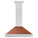 ZLINE 36 in. Convertible Fingerprint Resistant Satin Stainless Steel Range Hood with Copper Shell and Stainless Steel Handle (KB4SNX-C-36)