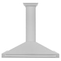 ZLINE 48 in. Convertible Fingerprint Resistant Satin Stainless Steel Range Hood with Stainless Steel Handle (KB4SNX-48)