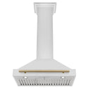 ZLINE 30 in. Autograph Edition Convertible Stainless Steel Range Hood with Stainless Steel Shell and Champagne Bronze Accents (KB4STZ-30-CB)