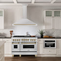 ZLINE 48 in. Autograph Edition Convertible Stainless Steel Range Hood with Stainless Steel Shell and Champagne Bronze Accents (KB4STZ-48-CB)