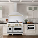 ZLINE 48 in. Autograph Edition Convertible Stainless Steel Range Hood with Stainless Steel Shell and Polished Gold Accents (KB4STZ-48-G)