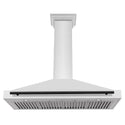 ZLINE 48 in. Autograph Edition Convertible Stainless Steel Range Hood with Stainless Steel Shell and Matte Black Accents (KB4STZ-48-MB)