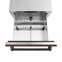 ZLINE 24 in. Touchstone 168 Can Outdoor-Rated Dual Refrigerator Drawer with Hand Hammered Copper Doors (RDSO-HH-24)