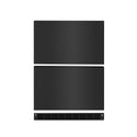 ZLINE 24 In. Touchstone Refrigerator Drawer Panels in Black Stainless Steel (RDPO-BS-24)