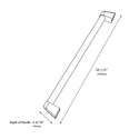 ZLINE Touchstone Refrigerator Drawer Helix Handles (Set of 2) in Stainless Steel (RDHOZ-24-K-ST)