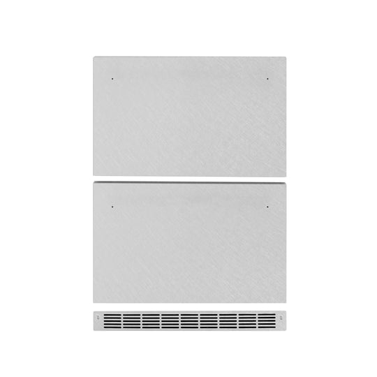 ZLINE 24 In. Touchstone Refrigerator Drawer Panels in Satin Stainless Steel (RDPO-SN-24)