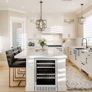 ZLINE Autograph Edition 24 in. Monument Dual Zone 44 Bottle Wine Cooler in Stainless Steel with Champagne Bronze Accents (RWVZ-UD-24-CB)