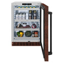 ZLINE 24 in. Touchstone 151 Can Beverage Fridge With Hand Hammered Copper Glass Door (RBSO-HH-24)