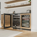ZLINE 24 In. Touchstone Wine Cooler with Panel-Ready Glass Door and Champagne Bronze Handle (RWDPOZ-24-CB)