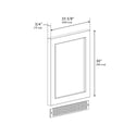 ZLINE 24 in. Touchstone Undercounter Refrigeration Door in Satin Stainless Steel (RPO-SN-24)