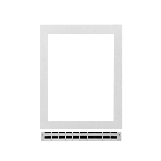 ZLINE 24 in. Touchstone Undercounter Refrigeration Door Panel in Satin Stainless Steel (RPO-SN-24)