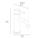ZLINE Palisades Elegant Single Handle Bath Faucet in Matte Black (RBCN1-BF-MB)