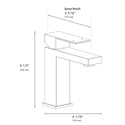 ZLINE Palisades Modern Single Handle Bath Faucet in Matte Black (RBCN2-BF-MB)