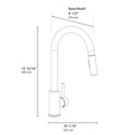 ZLINE Rubicon Pull Down Single Handle Kitchen Faucet in Brushed Nickel (RBCN1-KF-BN)