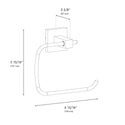 ZLINE Palisades Towel Ring in Brushed Nickel (RBCN1-TRNG-BN)