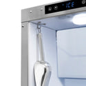 ZLINE Autograph Edition 15 in. Touchstone Clear Cube Ice Maker with Drain Pump and Satin Stainless Steel Door with Champagne Bronze Handle (ICCDZ-SN-15-CB)