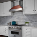 30" Ducted Fingerprint Resistant Stainless Steel Range Hood with Hand-Hammered Copper Shell (8654HH-30)