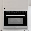ZLINE 24 in. 1.6 cu ft. Built-in Convection Microwave Oven in Satin Stainless Steel with Speed and Sensor Cooking (MWO-24-SS)