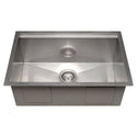 ZLINE 27 in. Garmisch Undermount Single Bowl Satin Stainless Steel Kitchen Sink with Bottom Grid and Accessories (SLS-27S)