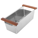 ZLINE 45 in. Garmisch Undermount Single Bowl Satin Stainless Steel Kitchen Sink with Bottom Grid and Accessories (SLS-45S)