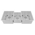 ZLINE 45 in. Breckenridge Undermount Triple Bowl Satin Stainless Steel Kitchen Sink with Bottom Grid (SLT-45S)
