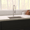 ZLINE 23 in. Meribel Undermount Single Bowl Satin Stainless Steel Kitchen Sink with Bottom Grid (SRS-23S)