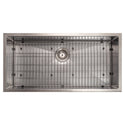 ZLINE 36 in. Meribel Undermount Single Bowl Satin Stainless Steel Kitchen Sink with Bottom Grid (SRS-36S)