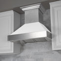 30" Ducted Fingerprint Resistant Stainless Steel Range Hood with White Matte Shell (8654WM-30)