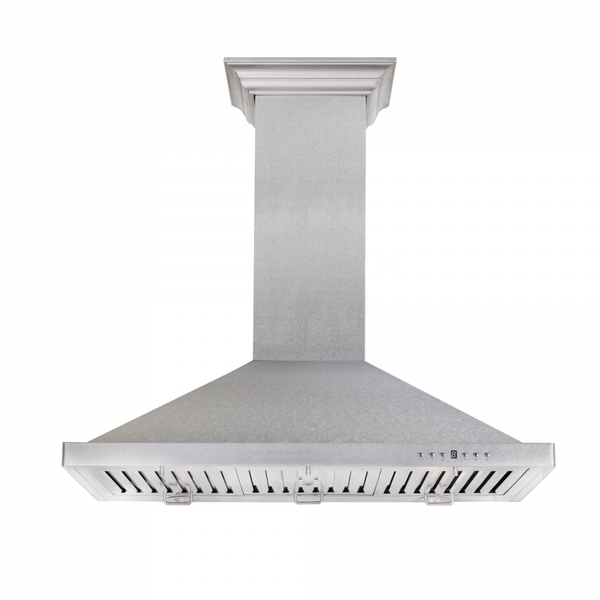 ZLINE 48 in. Designer Series Satin Stainless Steel Convertible Vent Wall Mount Range Hood (8KBS-48)