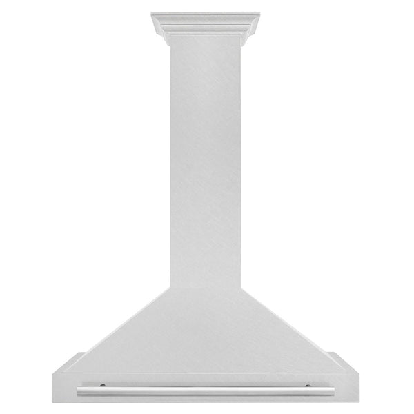 ZLINE 36 in. Convertible Fingerprint Resistant Satin Stainless Steel Range Hood with Stainless Steel Handle (KB4SNX-36)