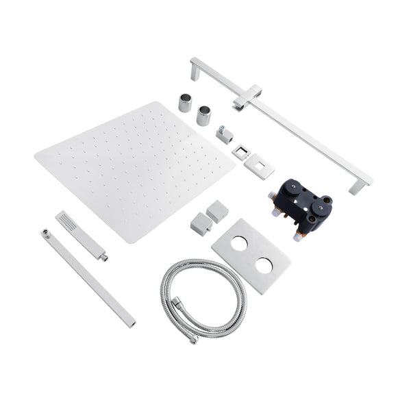 ZLINE Crystal Bay Thermostatic Shower System in Chrome (CBY-SHS-T2-CH)