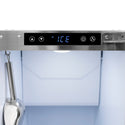 ZLINE Autograph Edition 15 in. Touchstone Clear Cube Ice Maker with Drain Pump and White Matte Door with Polished Gold Handle (ICCDZ-WM-15-G)