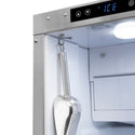 ZLINE Autograph Edition 15 in. Touchstone Gourmet Ice Maker with Drain Pump and White Matte Door with Champagne Bronze Handle (IGMDZ-WM-15-CB)