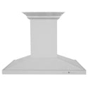 ZLINE Island Mount Range Hood in Stainless Steel with Built-in ZLINE CrownSound Bluetooth Speakers (GL2iCRN-BT) front.