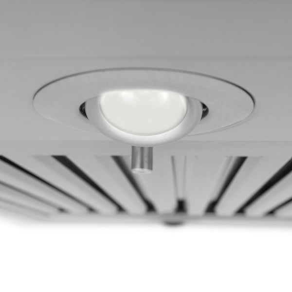 36" ZLINE CrownSound™Ducted Vent Island Mount Range Hood in Stainless Steel with Built-in Bluetooth Speakers (GL2iCRN-BT-36)