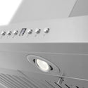 36" ZLINE CrownSound™Ducted Vent Island Mount Range Hood in Stainless Steel with Built-in Bluetooth Speakers (GL2iCRN-BT-36)