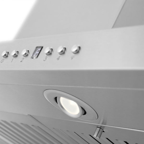 ZLINE Island Mount Range Hood in Stainless Steel with Built-in ZLINE CrownSound Bluetooth Speakers (GL2iCRN-BT)-Range Hoods- ZLINE Kitchen and Bath