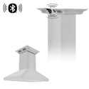 ZLINE Island Mount Range Hood in Stainless Steel with Built-in ZLINE CrownSound Bluetooth Speakers (KL3iCRN-BT)-Range Hoods- ZLINE Kitchen and Bath