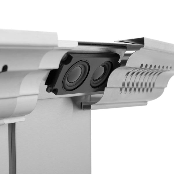 The Range Hood Store, ZLINE Island Mount Range Hood in Stainless Steel with Built-in CrownSound® Bluetooth Speakers (KE2iCRN-BT), KE2iCRN-BT-30,
