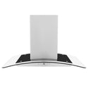 ZLINE 30" Convertible Vent Island Mount Range Hood in Stainless Steel & Glass (GL5i-30)