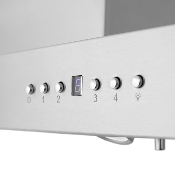 The Range Hood Store, ZLINE Island Mount Range Hood in Stainless Steel with Built-in CrownSound® Bluetooth Speakers (KE2iCRN-BT), KE2iCRN-BT-30,