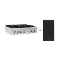 ZLINE 36 in. Legacy Gas Rangetop with 6 Brass Burners and Porcelain Cooktop in Stainless Steel with Griddle (RT-BR-GR-36)