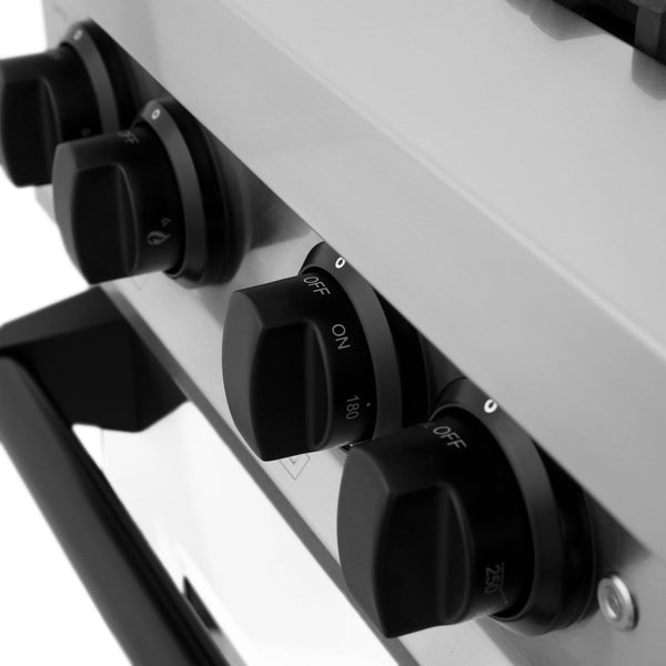 ZLINE Autograph Edition Matte Black knobs.
