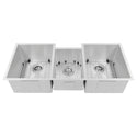 ZLINE 45 in. Breckenridge Undermount Triple Bowl Stainless Steel Kitchen Sink with Bottom Grid and Accessories (SLT-45)