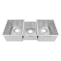 ZLINE 45 in. Breckenridge Undermount Triple Bowl Stainless Steel Kitchen Sink with Bottom Grid and Accessories (SLT-45)