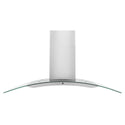 ZLINE 48" Convertible Vent Convertible Vent Wall Mount Range Hood in Stainless Steel & Glass (KN4-48)