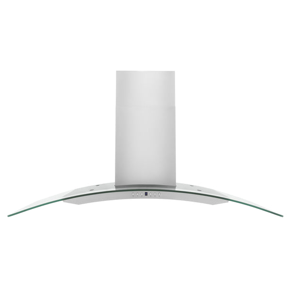 ZLINE 48" Convertible Vent Convertible Vent Wall Mount Range Hood in Stainless Steel & Glass (KN4-48)