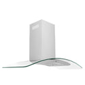 ZLINE 48" Convertible Vent Convertible Vent Wall Mount Range Hood in Stainless Steel & Glass (KN4-48)